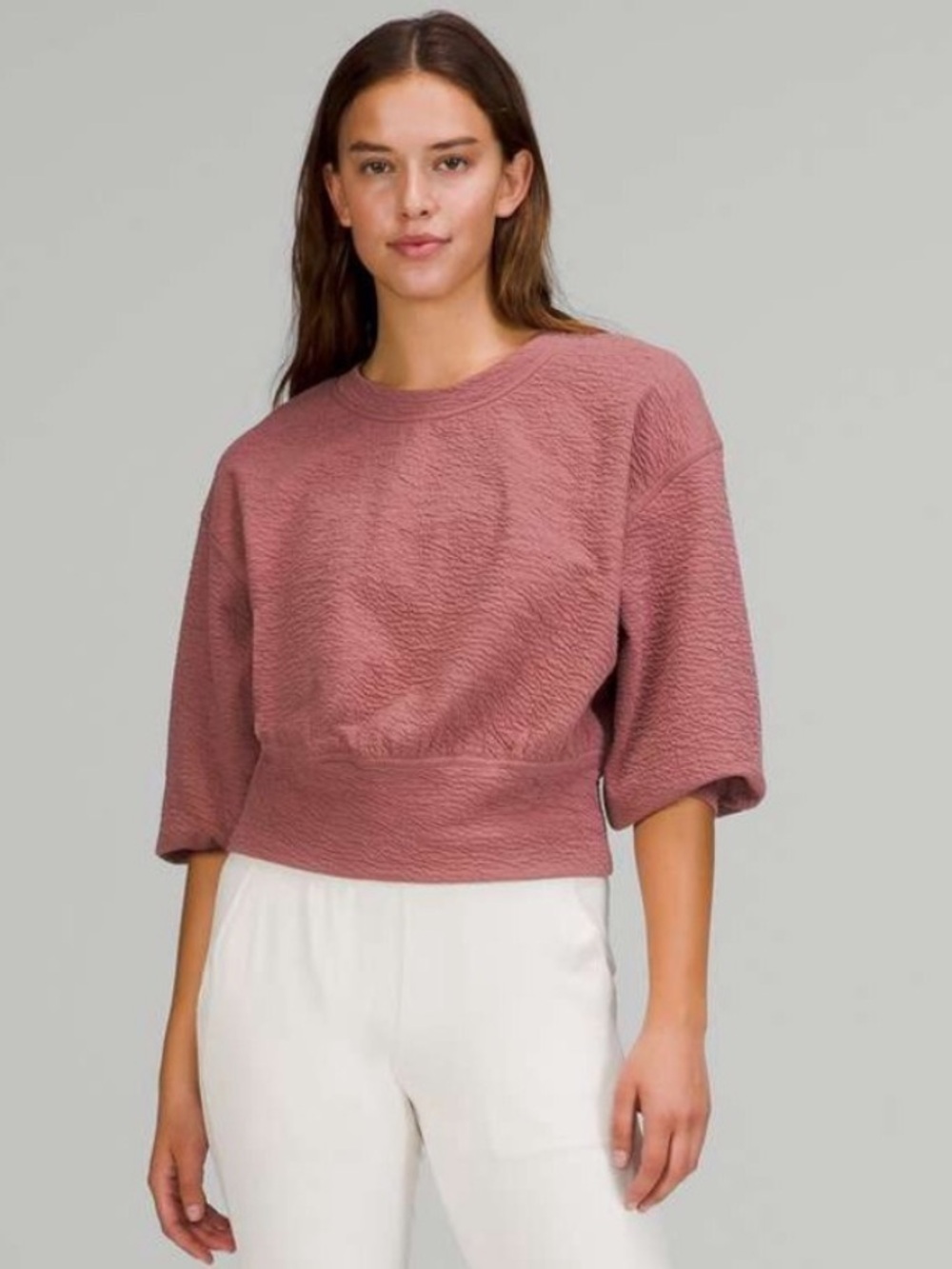 Lululemon Textured Crewneck Pullover